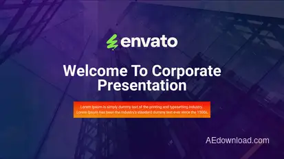 Corporate Presentation Video Displays template preview
