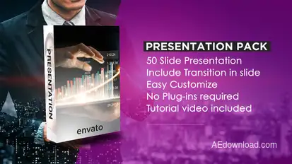 Corporate Presentation Pack Video Displays template preview