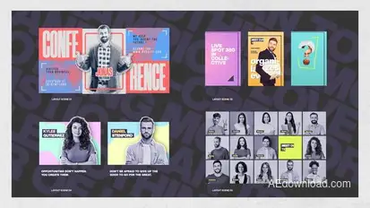 Corporate Presentation Scenes Elements template preview