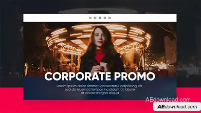 Corporate Promo - Clean Business Video Displays template preview