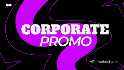 Corporate Promo Opener for After Effects Video Displays template preview