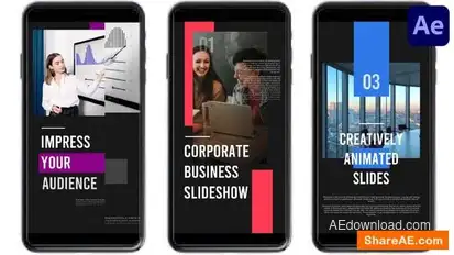 Corporate Promo Stories | After Effects Openers template preview