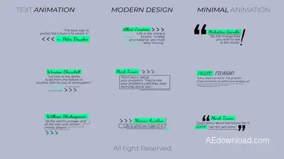 Corporate Quotes Titles template preview