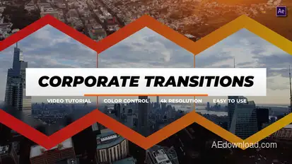 Corporate Shape Transitions | After Effects Elements template preview