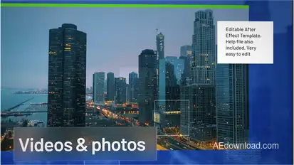 Corporate Slide Video Displays template preview