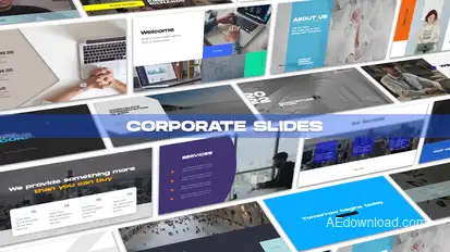 Corporate Slides Titles template preview
