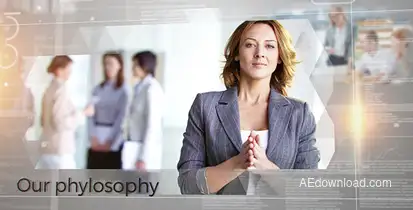 Corporate Slideshow Video Displays template preview