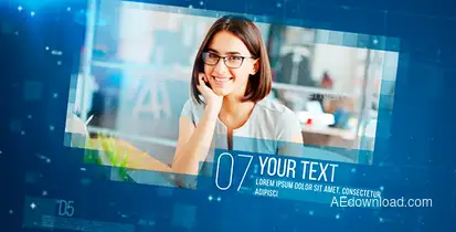 Corporate Slideshow Video Displays template preview