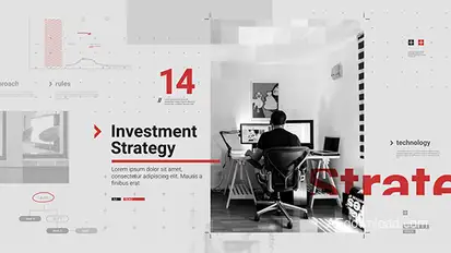 Corporate Slideshow Video Displays template preview