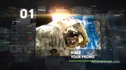 Corporate Slideshow Video Displays template preview