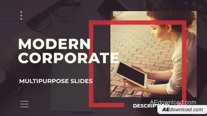 Corporate Slideshow Video Displays template preview