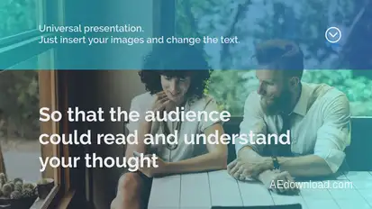 Corporate Slideshow Video Displays template preview