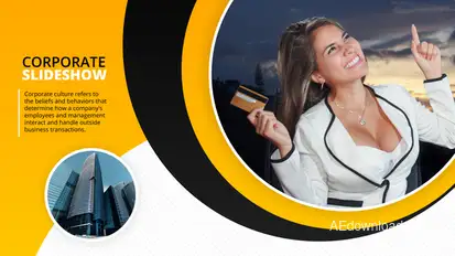 Corporate Slideshow Video Displays template preview