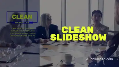 Corporate Slideshow Video Displays template preview