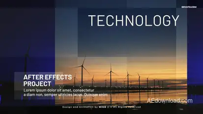 Corporate Slideshow Video Displays template preview