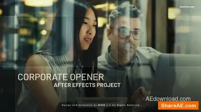 Corporate Slideshow Opener Openers template preview