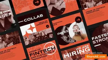 Videohive Corporate Social Media Posts Openers template preview