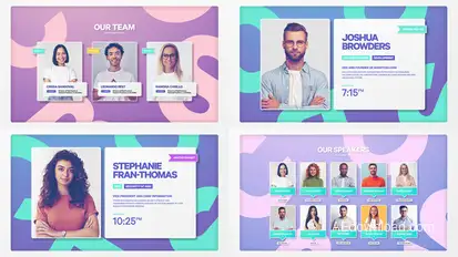 Corporate Team Presentation Elements template preview