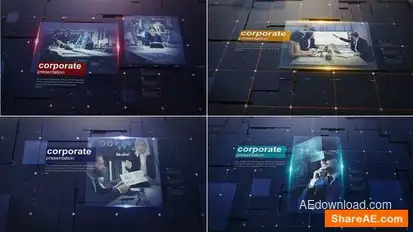 Corporate Technology Slideshow Openers template preview