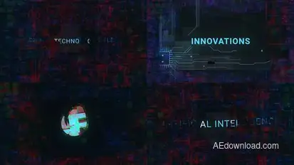 Corporate Technology Titles Titles template preview