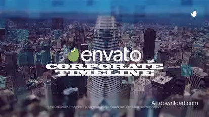 Corporate Timeline Video Displays template preview