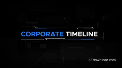 Corporate Timeline Cinematic Slideshow Video Displays template preview