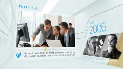 Corporate Timeline Slideshow Video Displays template preview