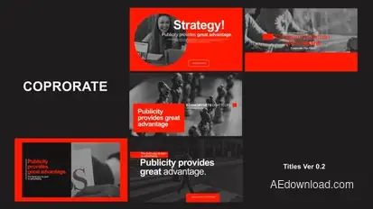 Corporate Titles 0.2 Titles template preview