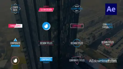 Corporate Titles Titles template preview