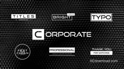Corporate Titles Titles template preview