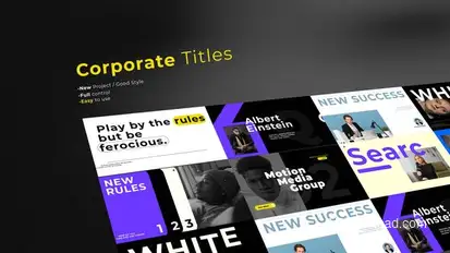 Corporate Titles | After Effects Titles template preview