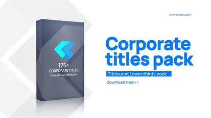 Corporate Titles and Lower thirds pack Titles template preview