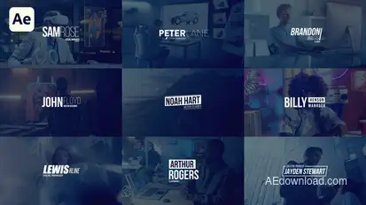 Corporate Titles Pack Titles template preview