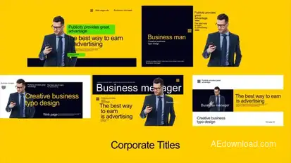 Corporate Titles Scene Titles template preview