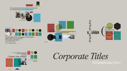 Elegant Corporate Titles | Clean Business Presentation Template Titles template preview