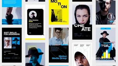 Corporate Typographic Stories Product Promo template preview