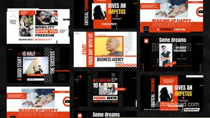 Corporate Typography Titles template preview