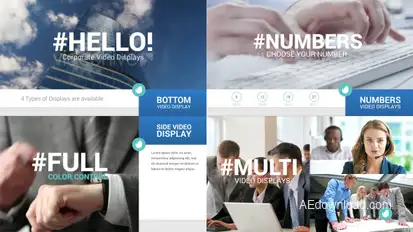 Corporate Video Displays Video Displays template preview