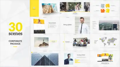Corporate Video Package Video Displays template preview