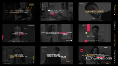 Corporate Visual Titles Titles template preview