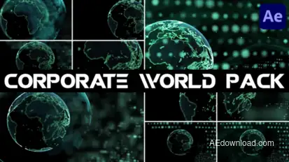 Corporate World Pack for After Effects Elements template preview