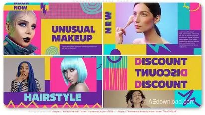 Cosmetics Shop Promo Product Promo template preview