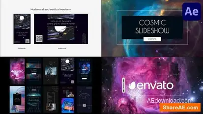 Cosmic Slideshow for After Effects Openers template preview