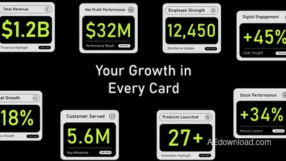 Count Card Logo Stings template preview