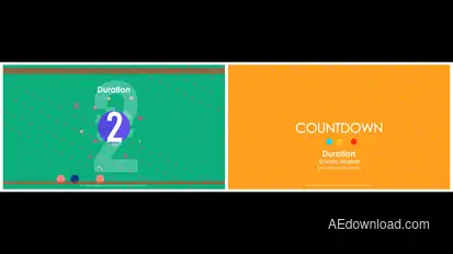 Countdown Animation - Colorful Timer & Number Intro Elements template preview