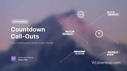 Countdown Callouts Elements template preview