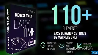 Countdown Timer toolkit "Easy Time" Elements template preview