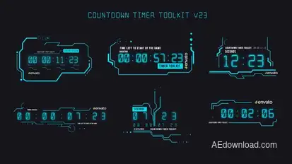 Countdown Timer Toolkit V23 Elements template preview