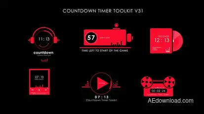 Countdown Timer Toolkit V31 Elements template preview