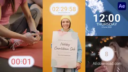 Countdown Timers Elements template preview